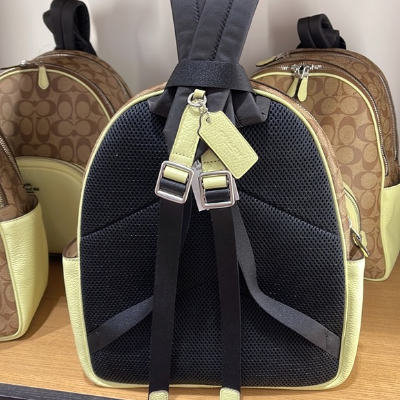 Coach Court Backpack In Signature Canvas
SV/Khaki/Pale Lime - Picture 8 of 16